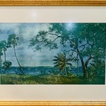 AE Backus AE BACKUS, "Along These Waters", lithograph, 24x17", RARE