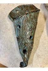 Allison Stowe-Castellano ORCHID POD, Texas Turquoise glaze,  ALLS