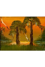 Backus, Highwaymen and Indian River School HIGHWAYMEN, Isaac Knight,  Oil on canvas board, framed, 13x15, RARE