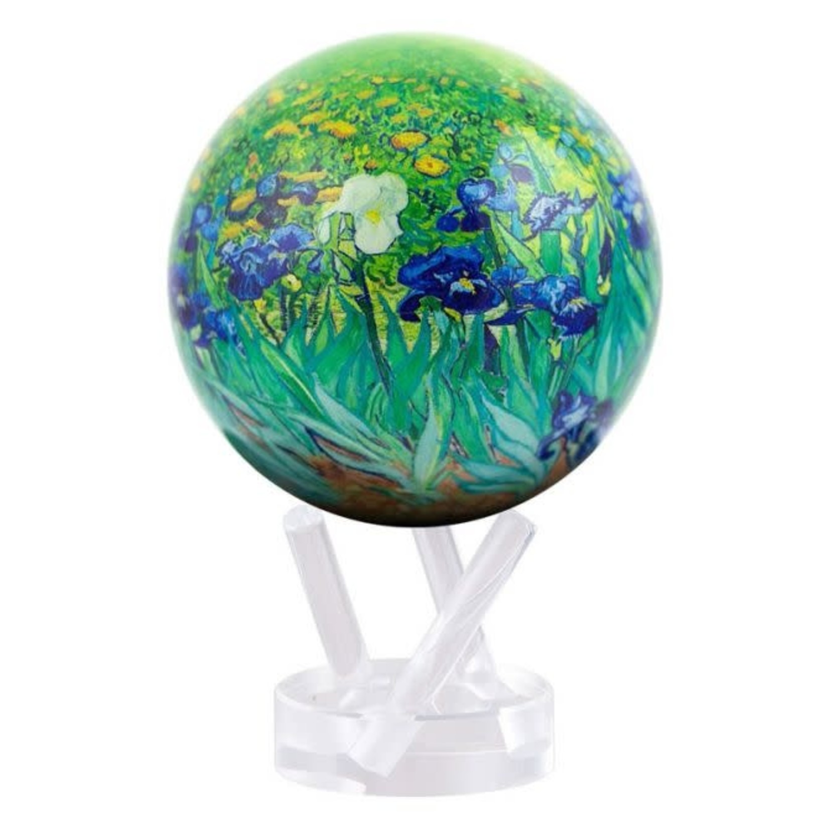 Mova Globes IRISES by VAN GOGH (MOVA Globe 4.5" w/Acrylic Base)