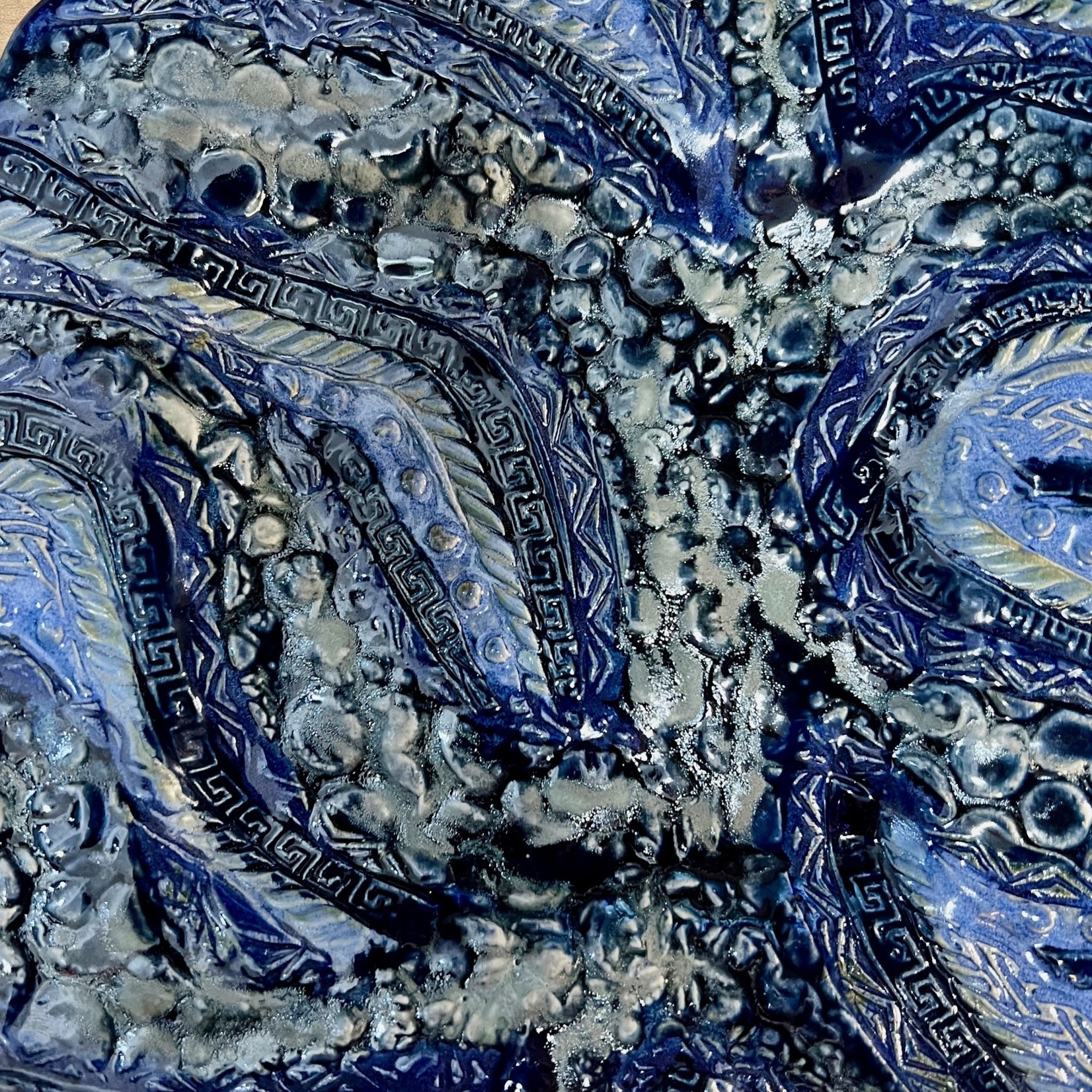 Ellen Robinson APPETIZER PLATE,   textured, 6", EJAY