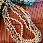 Rare Finds Necklace, freshwater pearls, faceted quartz, 4-strand