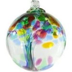 Kitras Art Glass FAMILY (Trees of Enchantment, 6" D., KITRAS)
