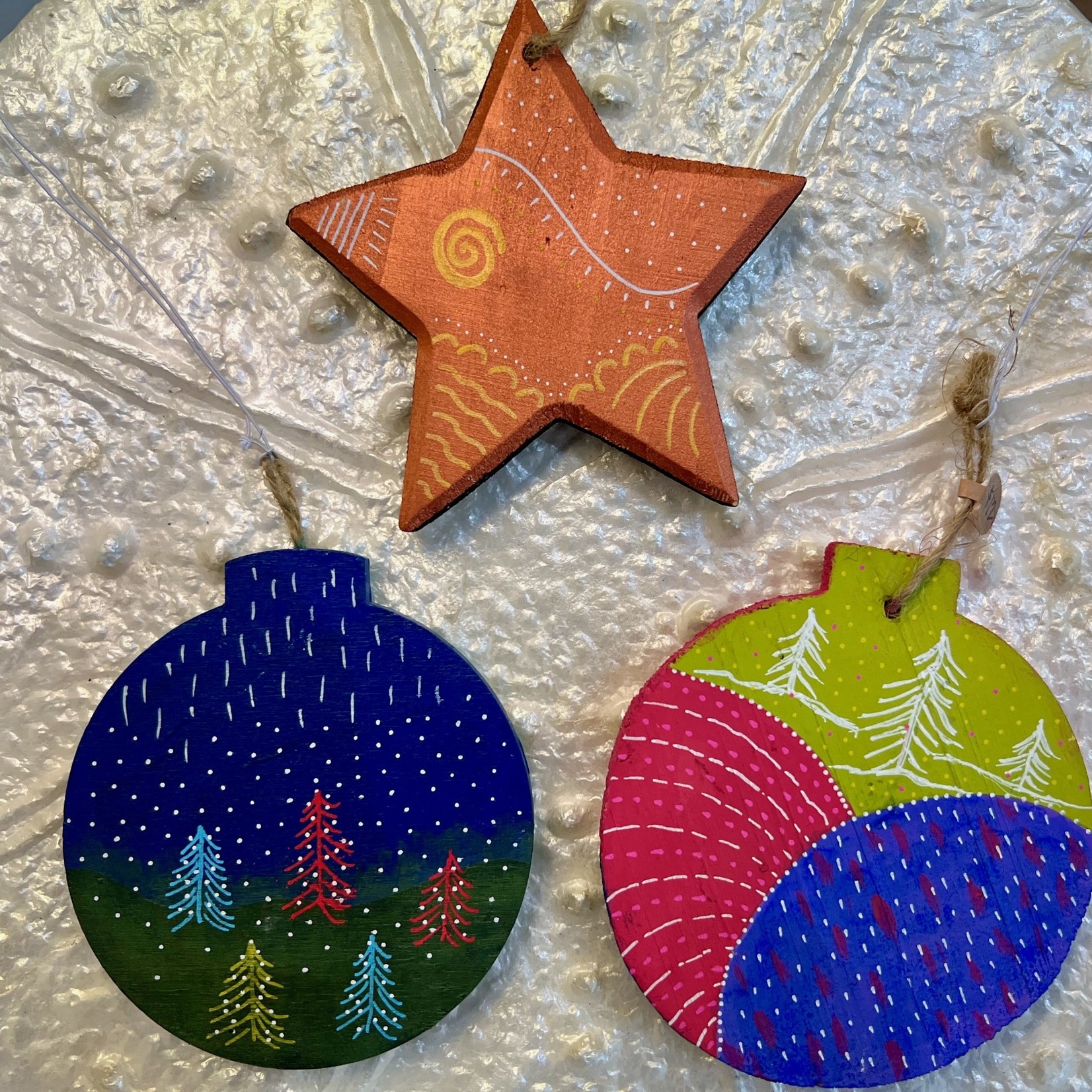 Susan Estrella Ornaments, Starfish, lrg, SUSE