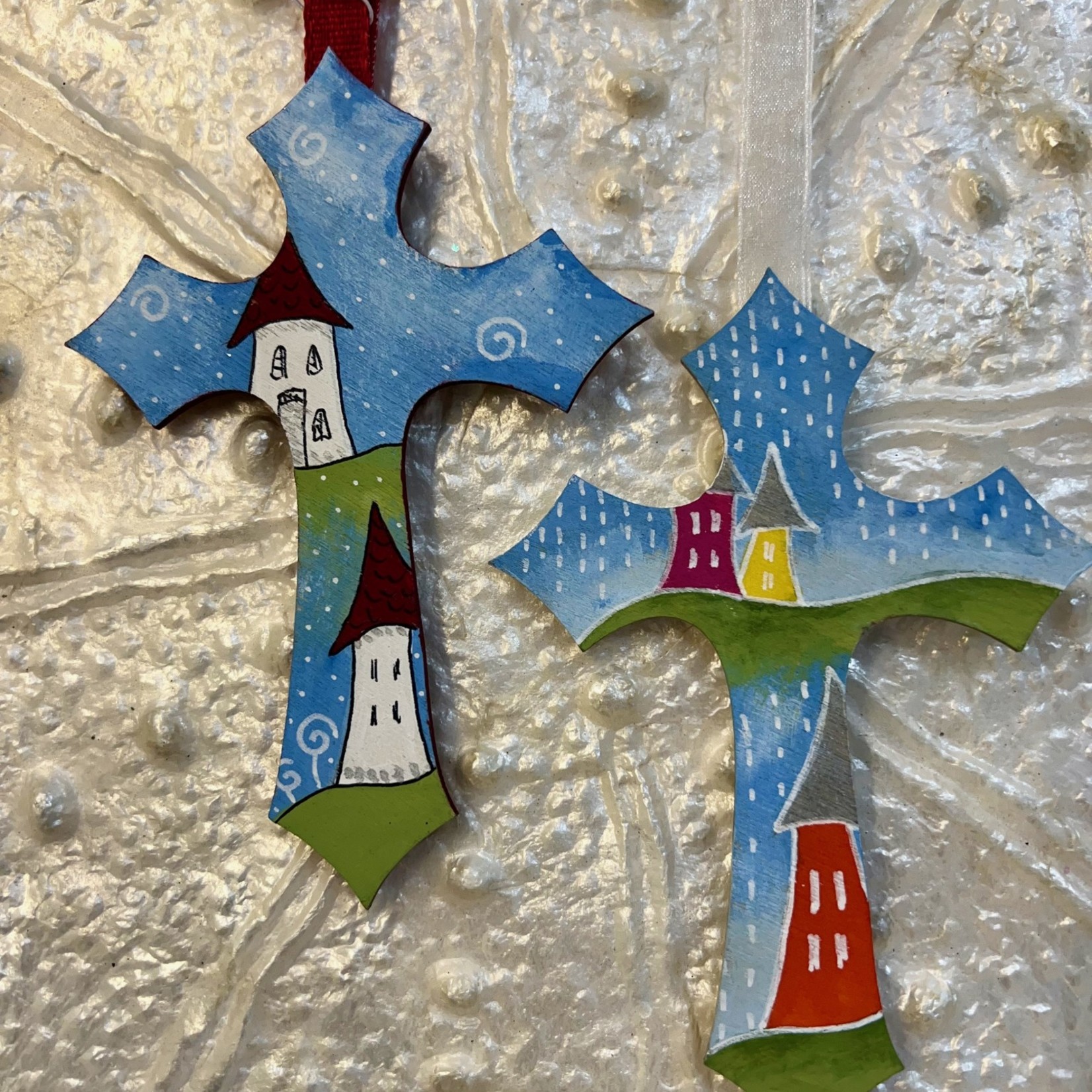 Susan Estrella Ornaments, Starfish, lrg, SUSE