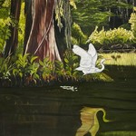 Cliff Potenza "The Swamp", giclee on canvas, 20x24", CLIP