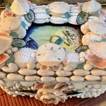 Bea Valiente "A Mermaid's Treasure" Seashell box, 6x5x3", BEA