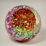 Glass Eye Studio Seasonal Paperweight, Spring Meadow, 3", GLAS