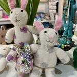 Melange Collection EASTER ORNAMENT, Bunny w/spots, KNIT, MELA