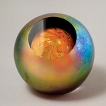 Glass Eye Studio CELESTIAL PAPERWEIGHT, SUN, GLAS