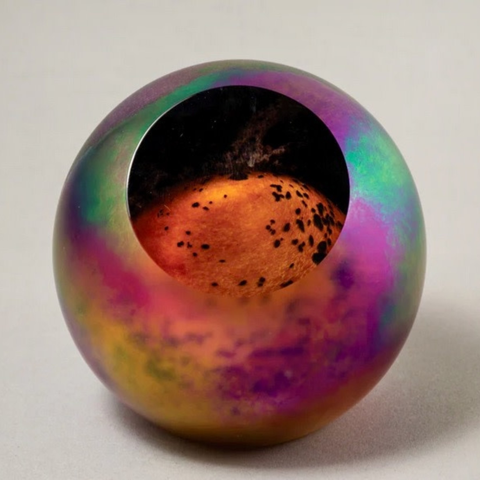 Glass Eye Studio Planetary Paperweight, Mars, GLAS