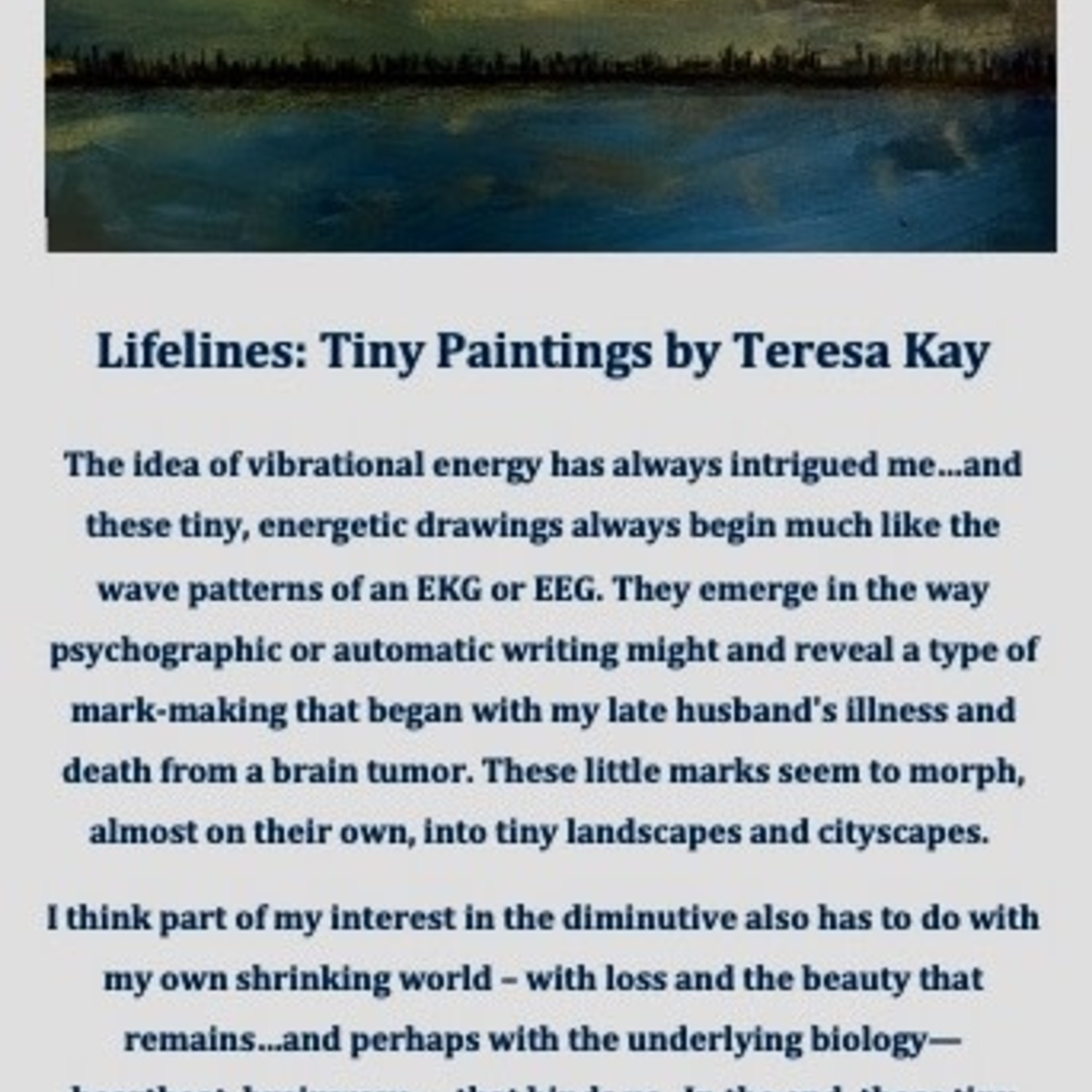 Teresa Kay "Lifelines: Tiny Paintings", RARE