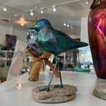 Anthony Gargiulo "Peep" Sandpiper sculpture,  rainbow or natural, ANTG