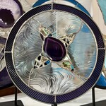 My Wildest Dreams Studio Nature's Brilliance, Agate Purple  9" d,  (stand not included) CHIR
