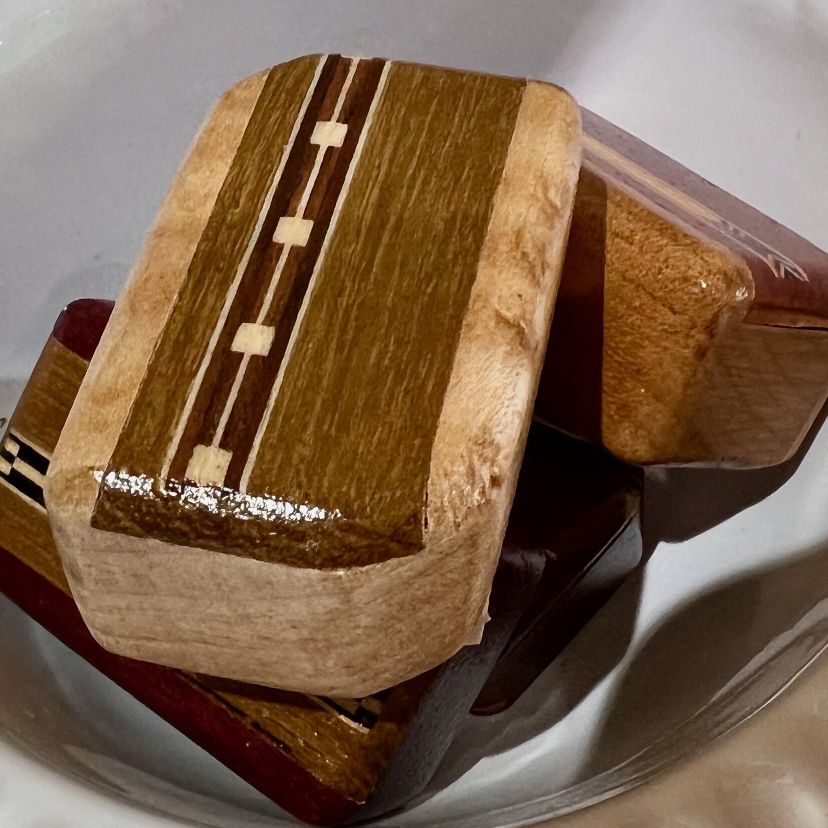 Shawn Sims Tiny Art Box, handmade, wood, slide lid, SHAS
