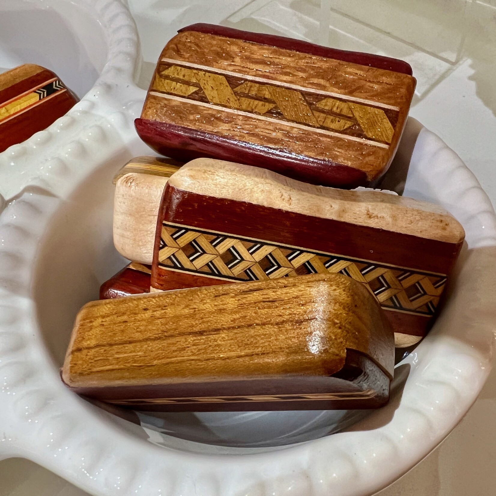 Shawn Sims Art Box, handmade, wood, slide lid, SHAS