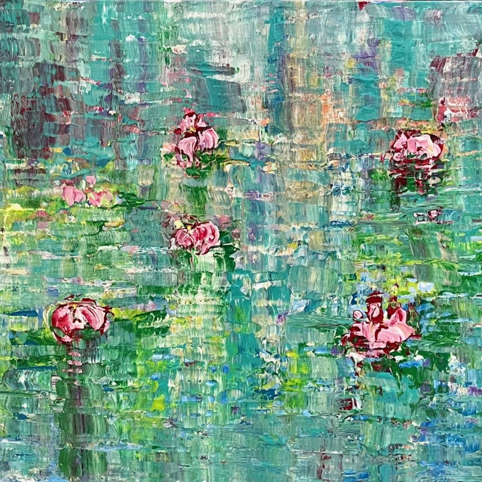 Lisa Jill Allison "Going Home", acrylic on GW canvas, 48x24", LISA