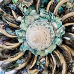 Jehan Valiente Ocean Bloom:Abalone #3, 5x5", JEHAN