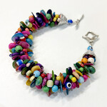 Susan Estrella Suncatcher, beads and crystals, @ 12 l, SUSE - Rare Earth  Gallery