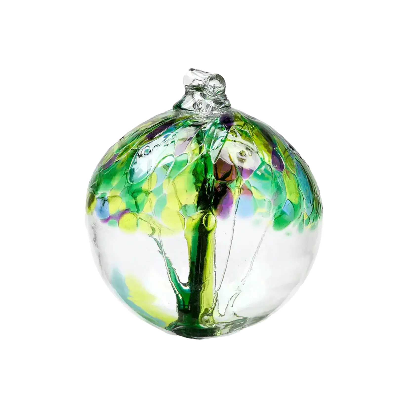 Kitras Art Glass SPRING (Trees of Enchantment, 2" D., KITRAS)