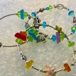 True Art Bracelet, simulated sea glass, TRUA