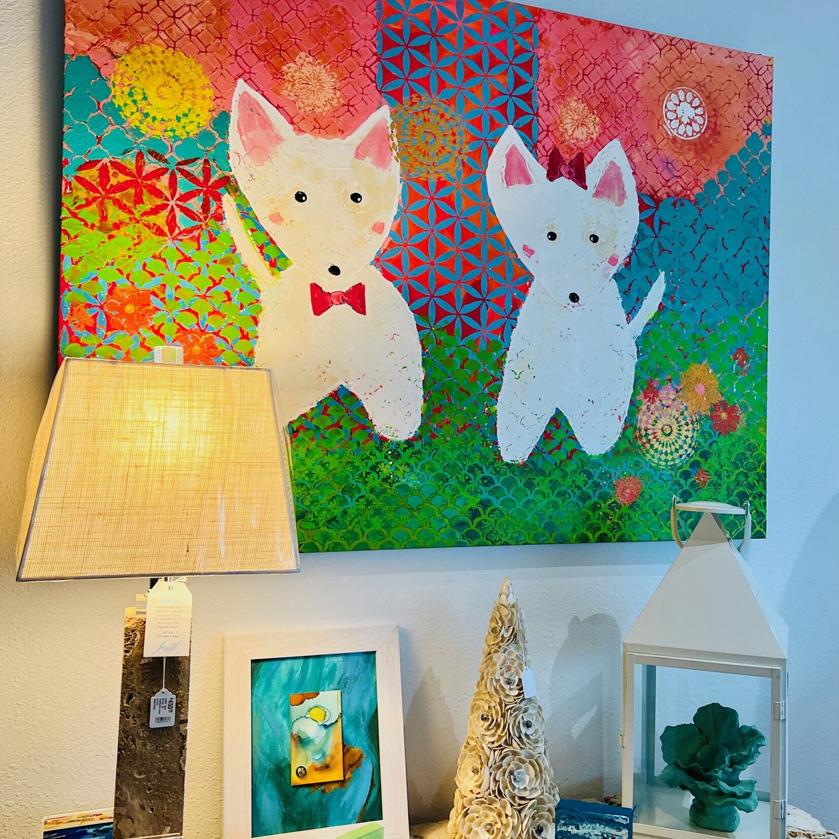 Lisa Jill Allison "Feeling Foxy", acrylic/mixed media on GW canvas, 48x36", LISA
