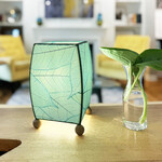 Eangee Home Design Lamp, EANGEE Mini SQ. Cocoa Leaf, Sea Blue