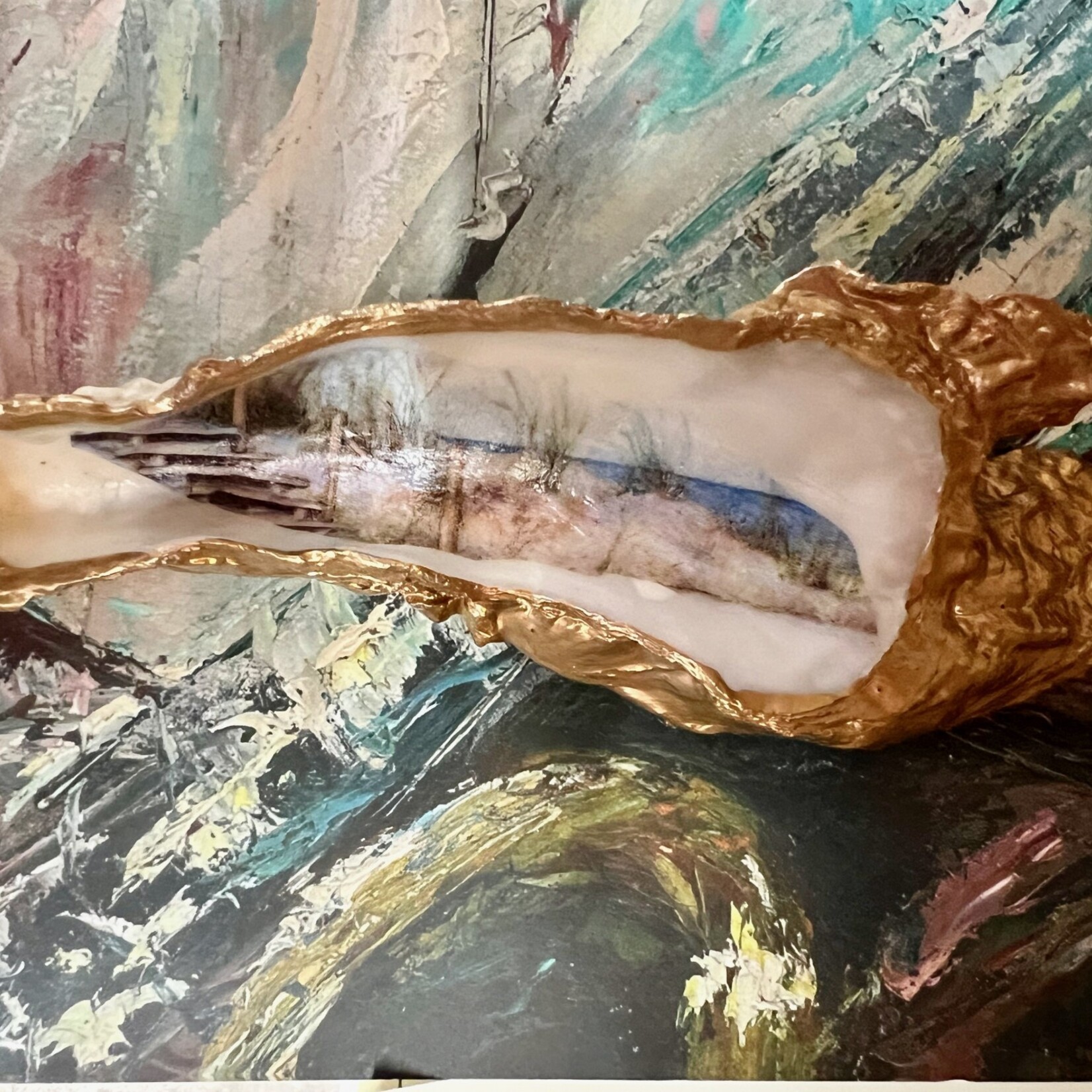 Pam Maschal Southern Wild Oyster w/Beach Scene, PAMM