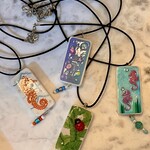 Dorothy  Fine Domino Art, necklace, DORF