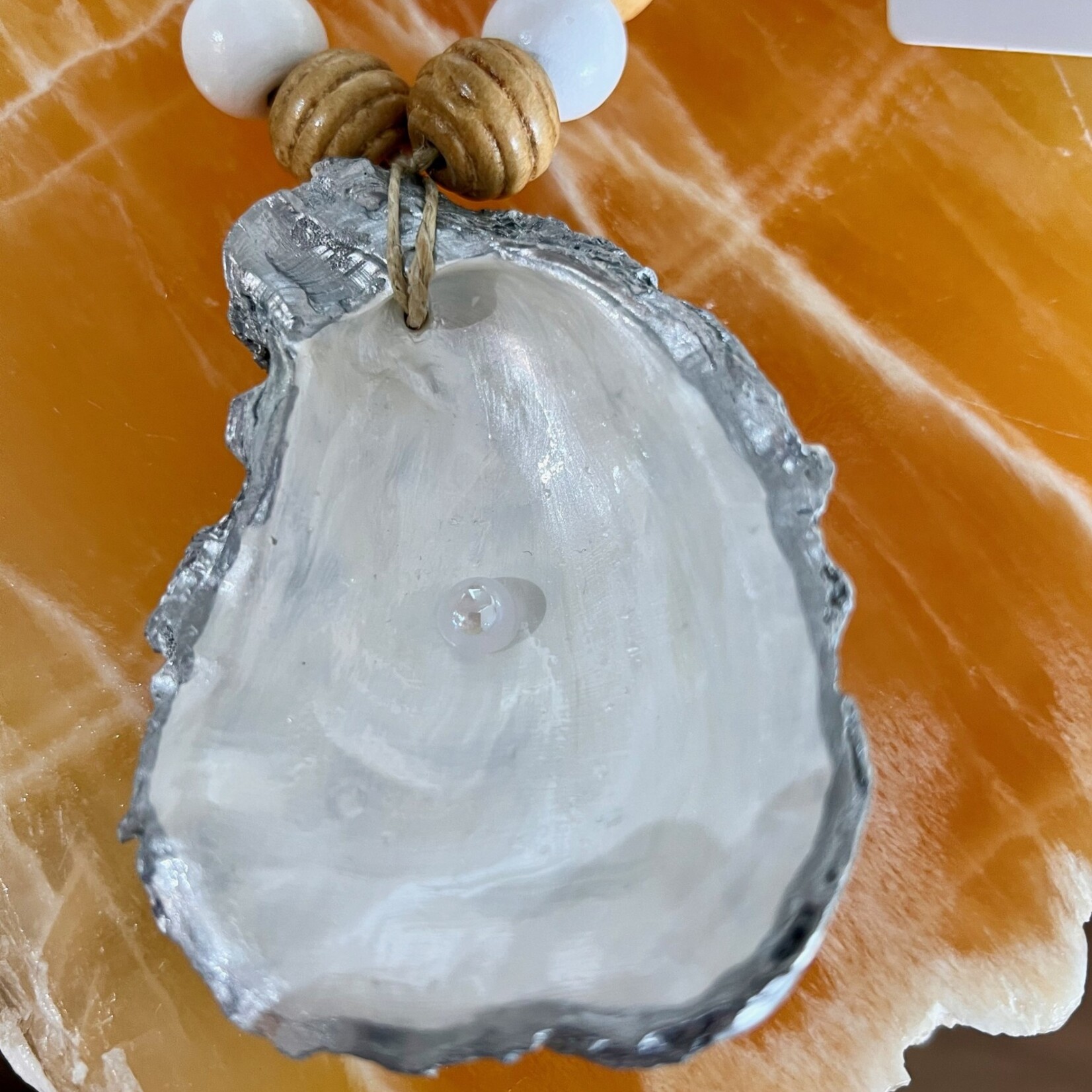 Dorothy  Fine Napkin Ring/Wine Bottle Charm, oyster/clam, DORF