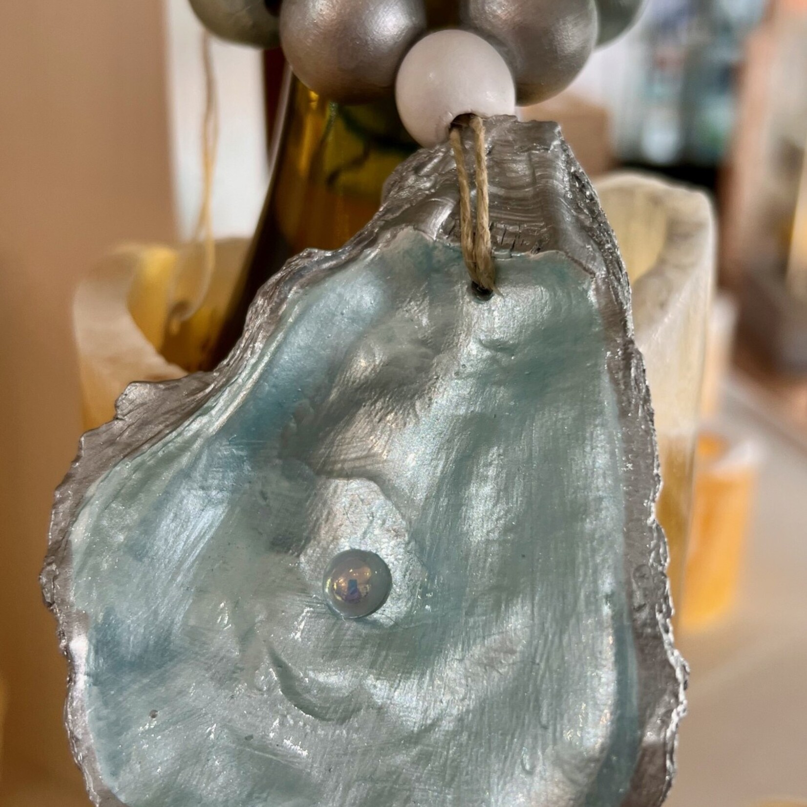 Dorothy  Fine Napkin Ring/Wine Bottle Charm, oyster/clam, DORF