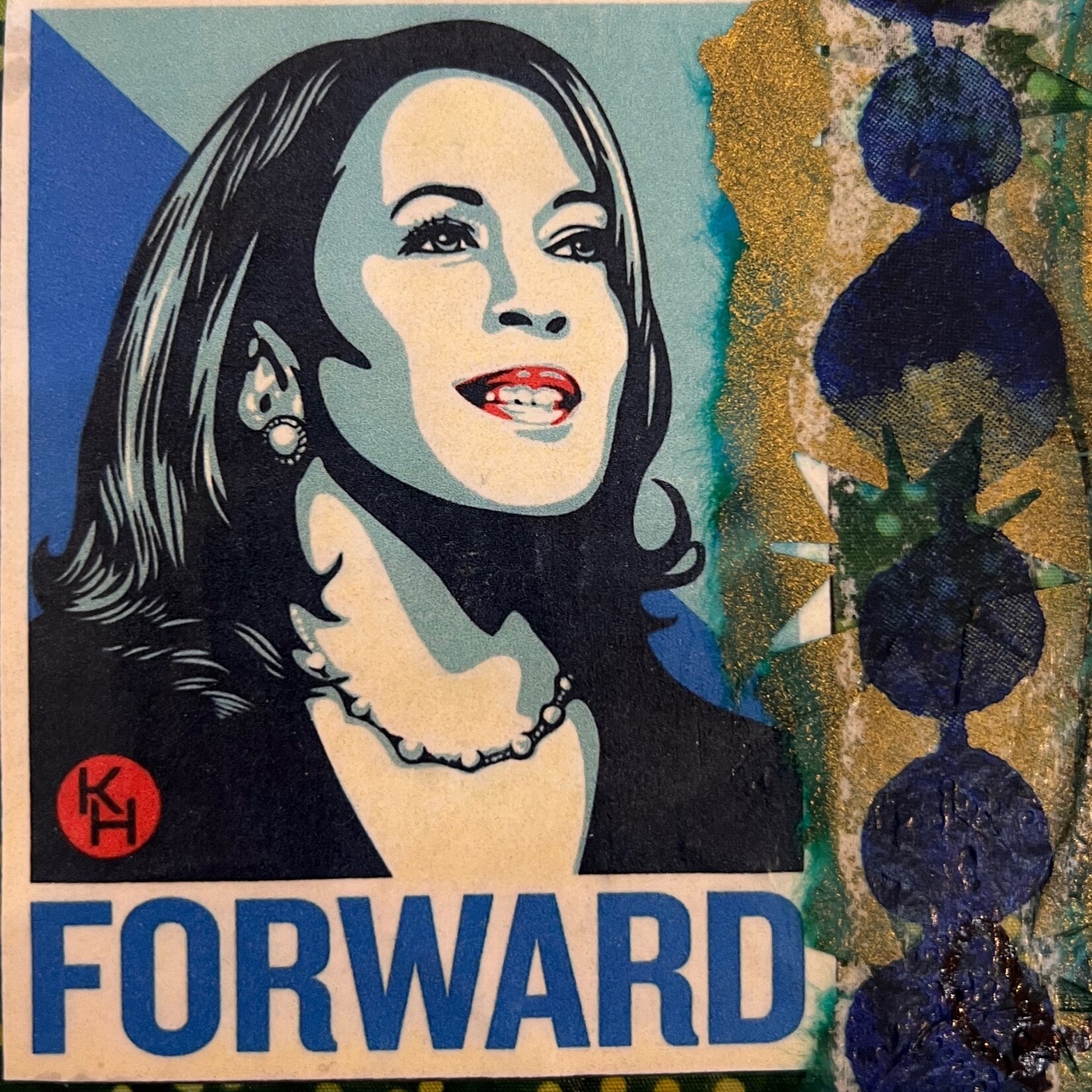 Pam Maschal ORIGINALS (4x4" Mini, Mixed Media w/Easel, PAMM)