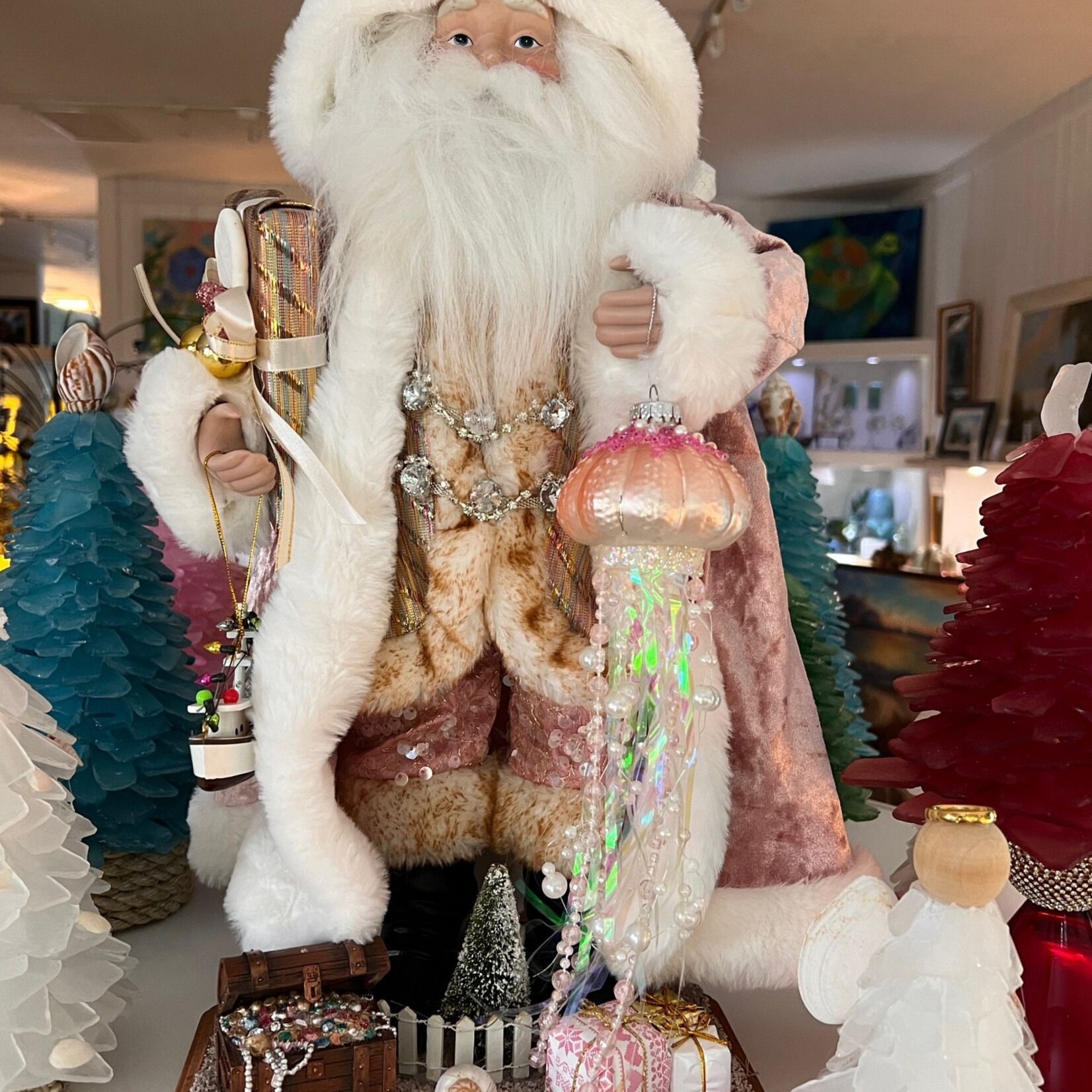 True Art Santa, Handmade, @24"hx12"w, TRUE