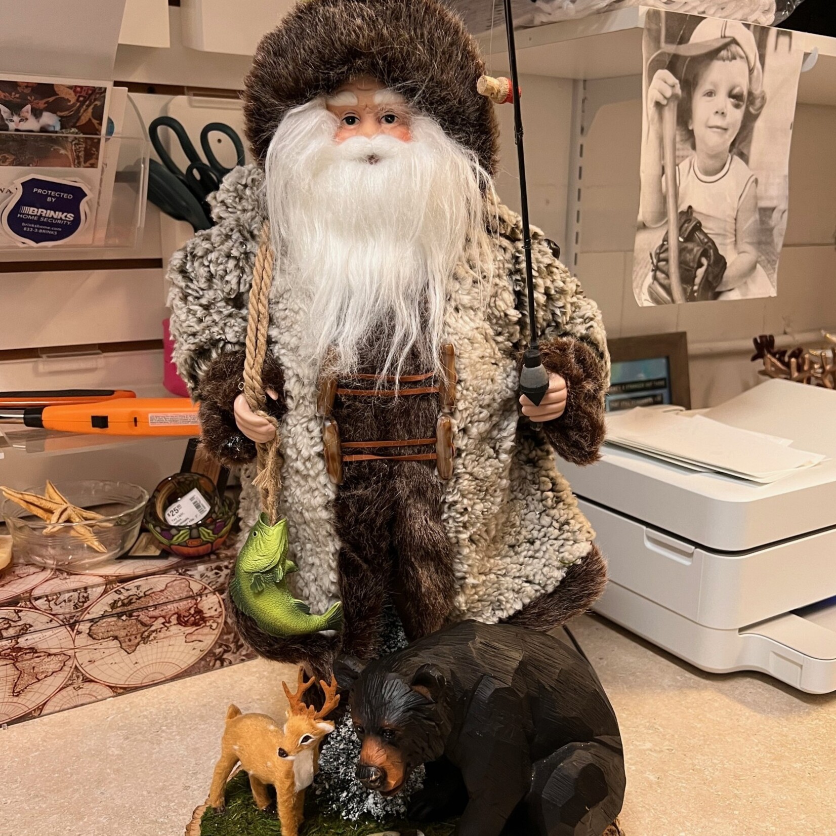 True Art Santa, Handmade, @24"hx12"w, TRUE