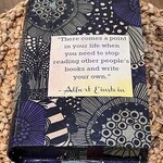 Pam Maschal Einstein Book Box, collage, 7x9x3", PAMM