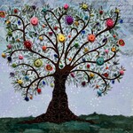 Susan Estrella "Tree of Life, Dos,"  Mixed media, 12x12", gw canvas,  SUSE
