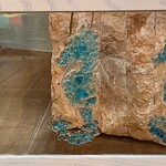 Sue by the Seashore Seahorses,  crushed glass, framed,22x10" SUES