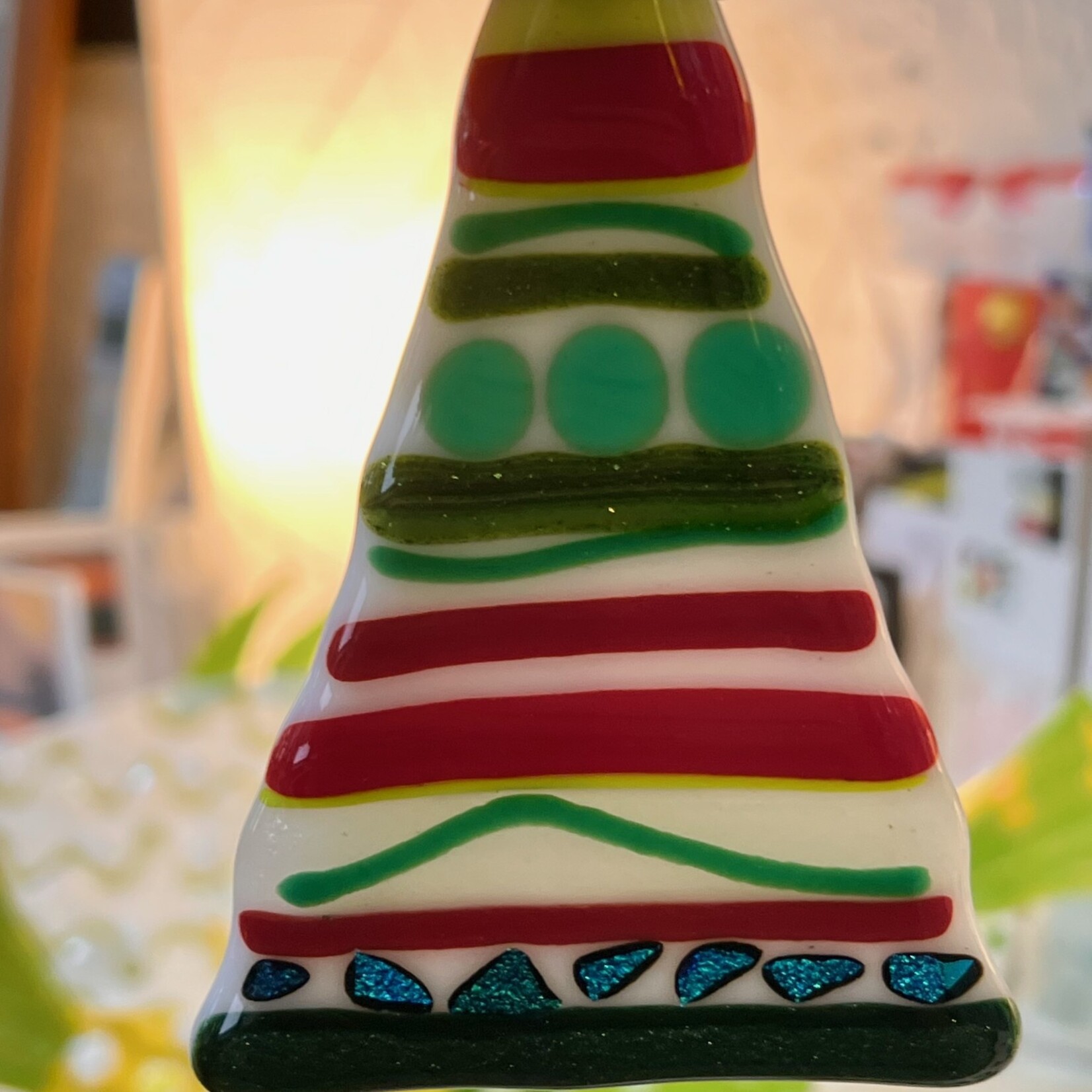 Lois Brezinski Artworks Ornament, Tree, Fused Glass, LOIS