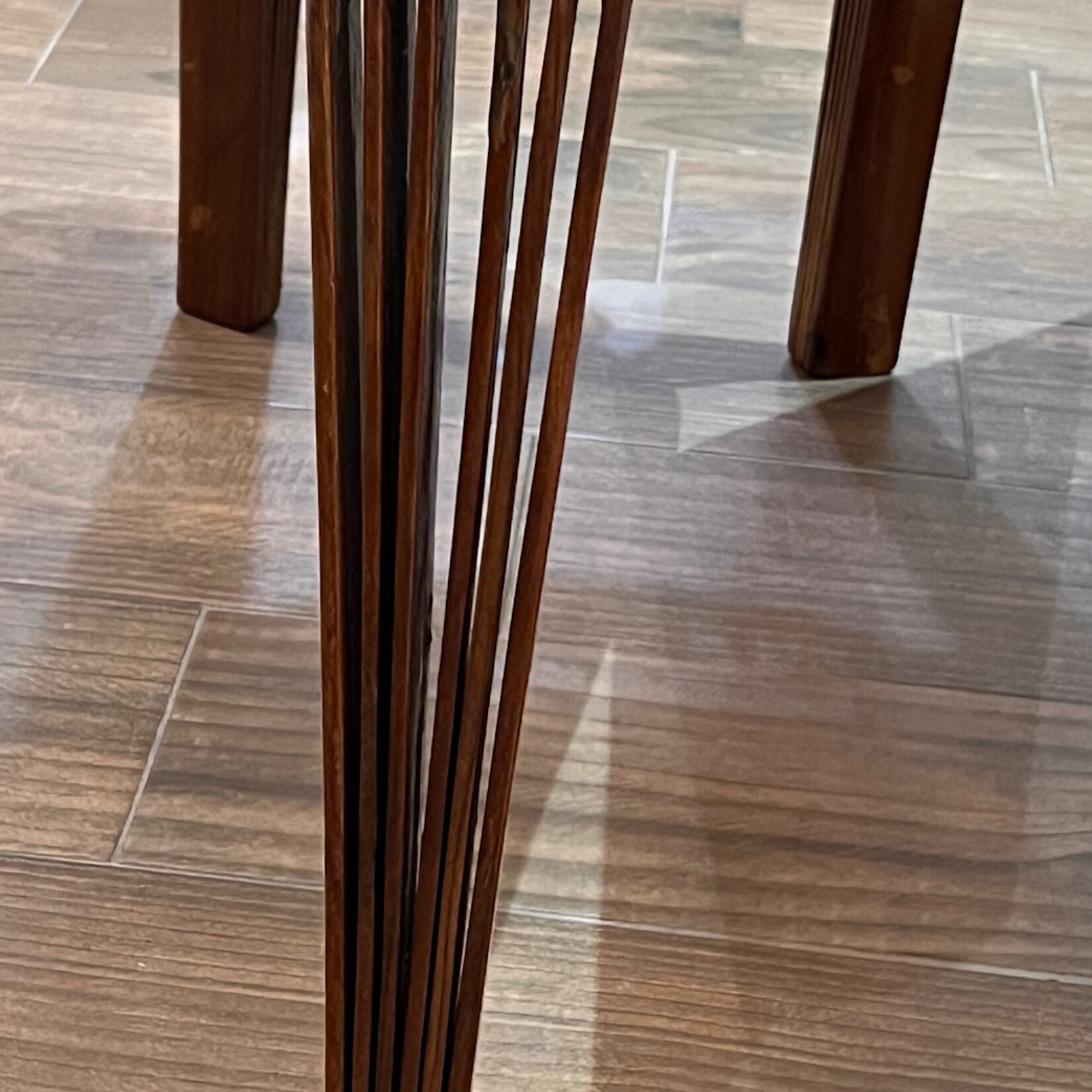 The Castle Craftsman Table, Cypress, 3 legs, 20"hx39"lx@15"w, CASTLE