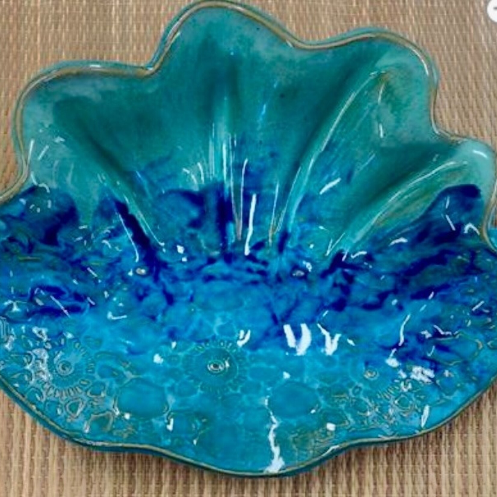Clarkware Pottery WAVY BOWL, (CLARK)