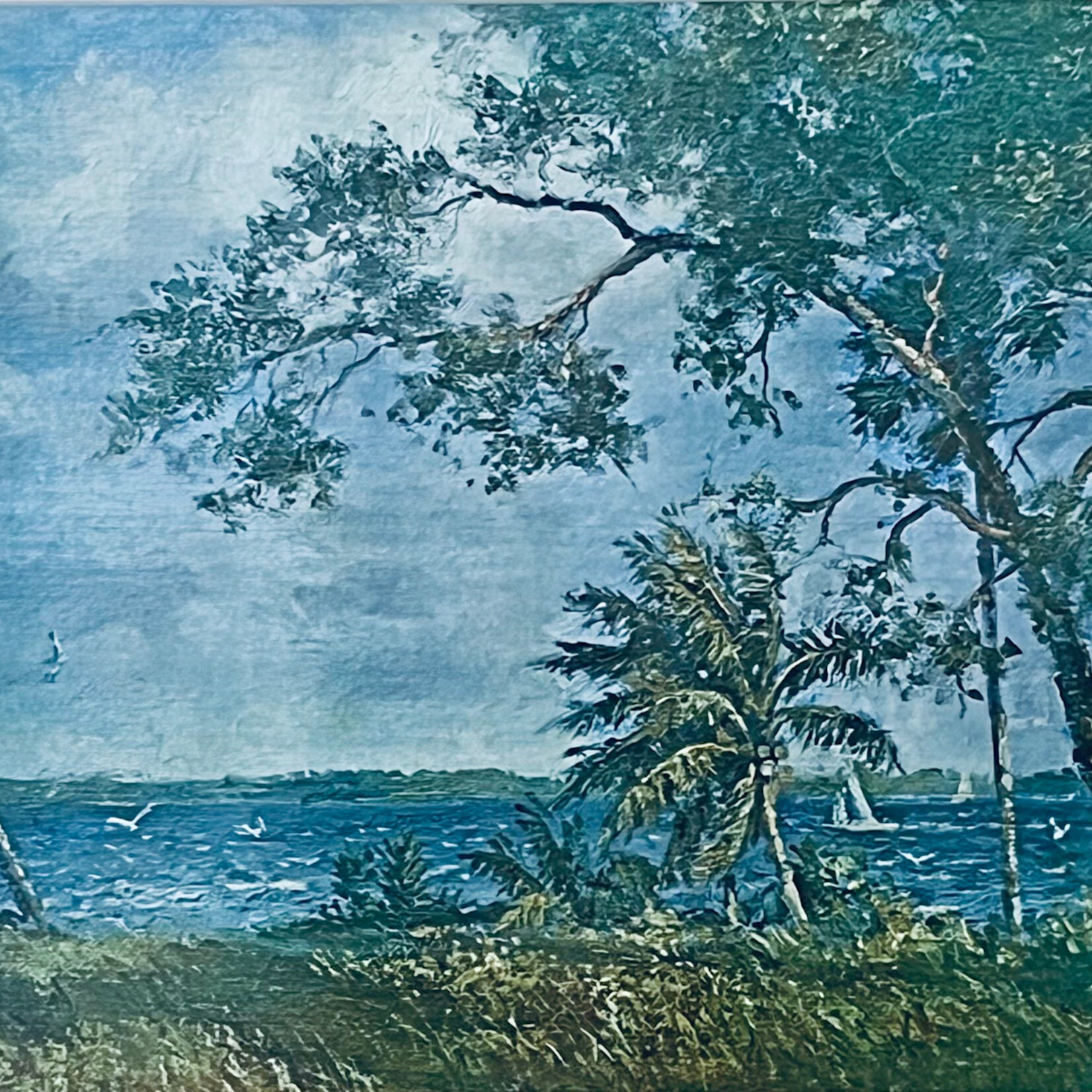 AE Backus AE BACKUS, "Along These Waters", lithograph, 24x17", RARE