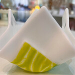 Lois Brezinski Artworks Votive, folded green/white tiles, LOIS
