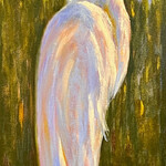 Diane Larson "He Said", orig. oil, GW, 12x24", DIAL