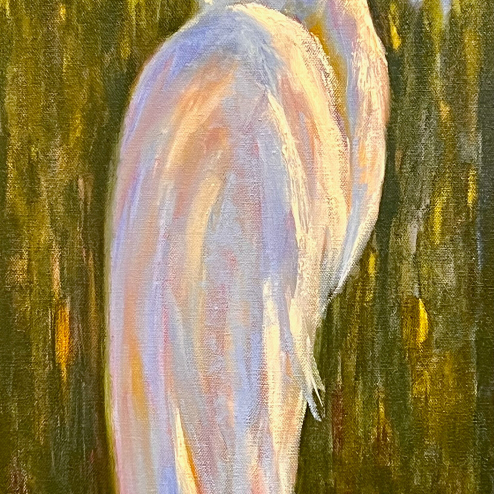 Diane Larson "He Said", orig. oil, GW, 12x24", DIAL
