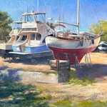 Michaelann Bellerjeau "Waiting Her Turn" (plein air) oil on canvas on board, 16x20", MICB