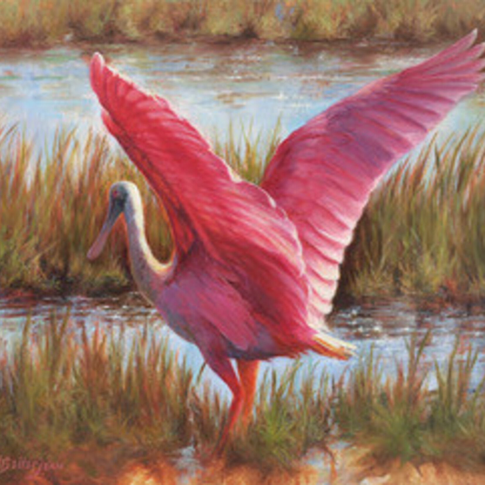 Michaelann Bellerjeau "A Rose for your Morning", giclee on archival canvas, 25x21" framed, MICB
