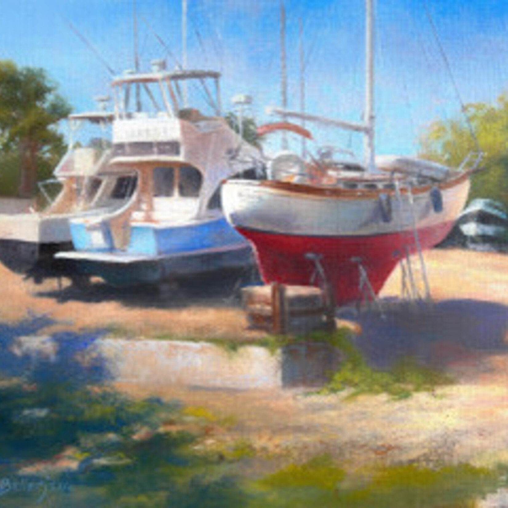 Michaelann Bellerjeau "Waiting Her Turn" (plein air) oil on canvas on board, 16x20", MICB