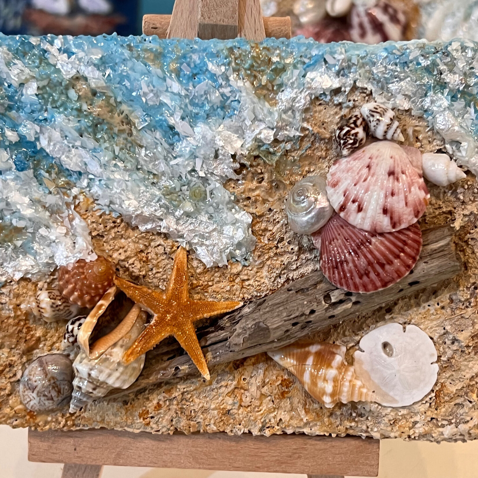 Carol Merritt MINIATURES, original, mixed media, w/easel, CARM