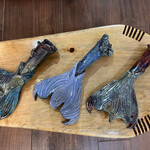 Allison Stowe-Castellano MERMAID TAIL, raku, ALLS