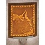 Porcelain Garden Nightlight, Lithophane, Porcelain, KITTEN DREAMS,PORG